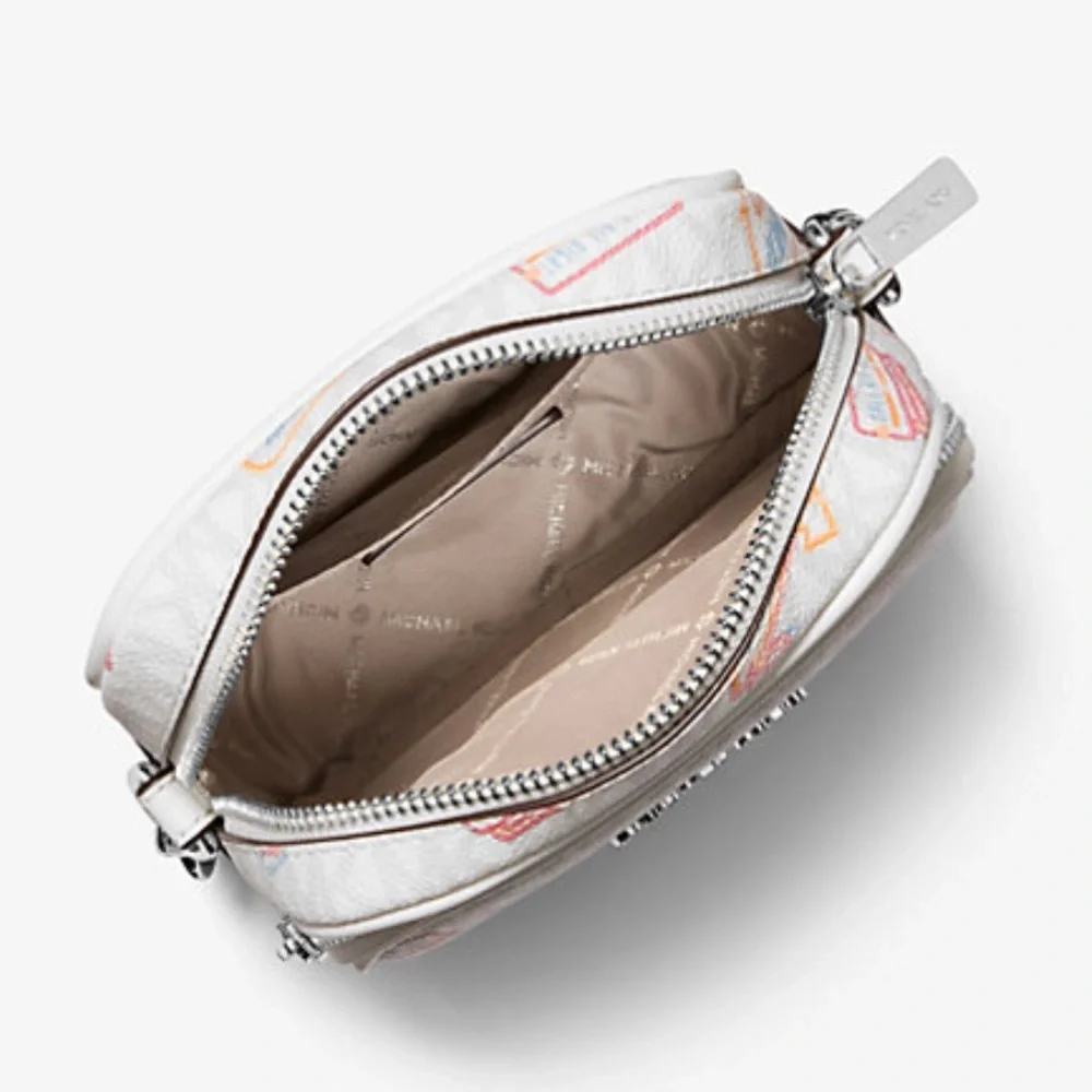 Michael Kors Cream Crossbody with Colorful Prints